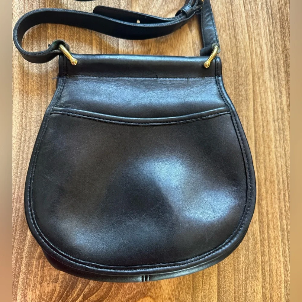 Vintage Coach Post Pouch Bag in Black